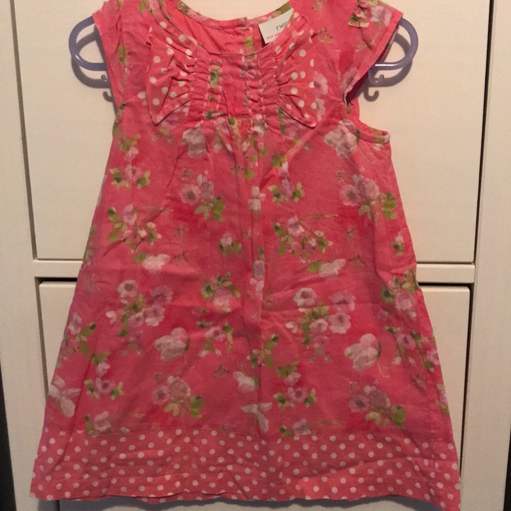UK brand flower pink dress